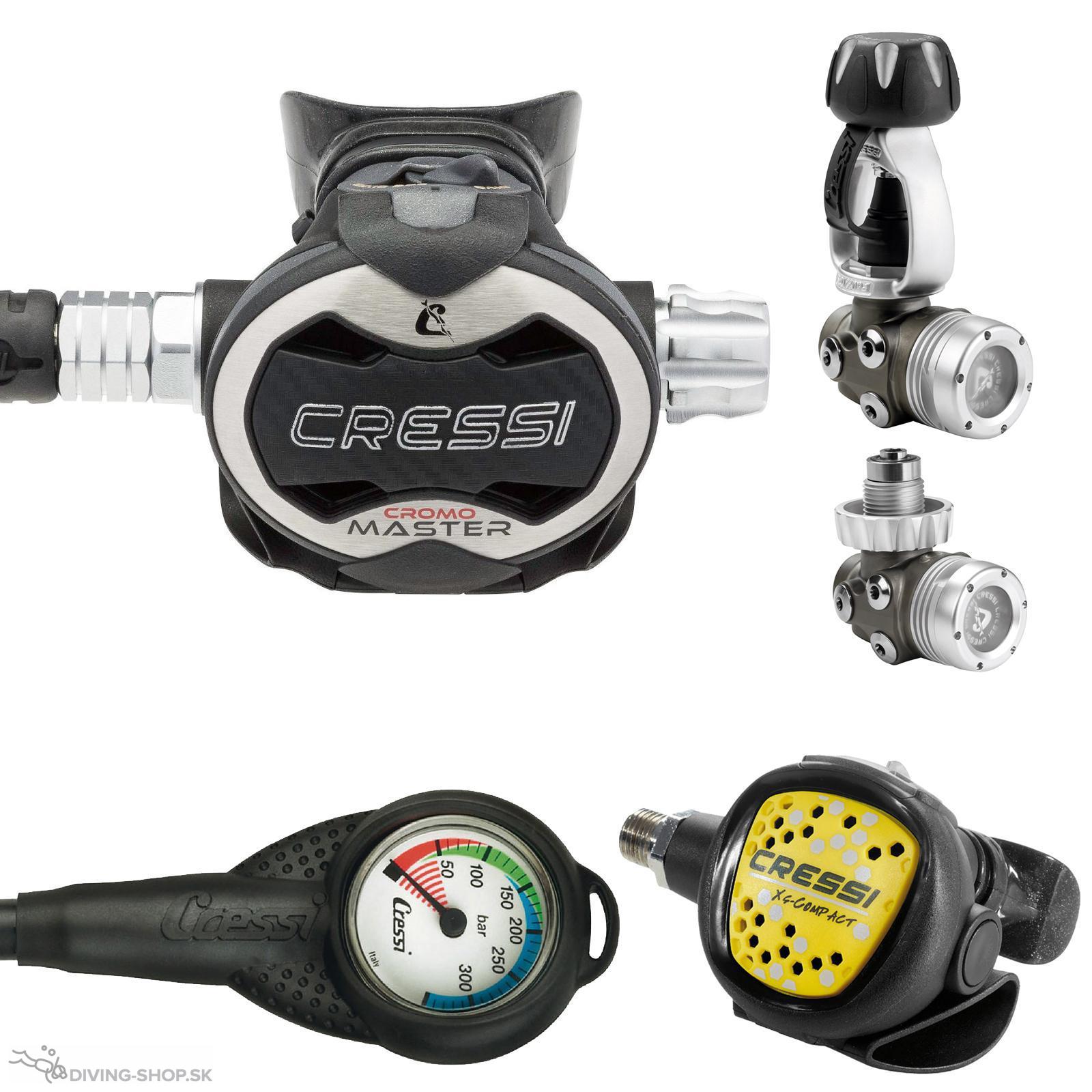 Reductor set Cressi T10-SC / Master Cromo + Octopus +  minimanometer Zadarmo