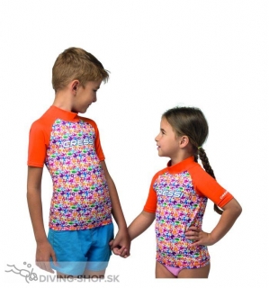 Detské lycrové tričko s krátkym rukávom Cressi Rash Guard